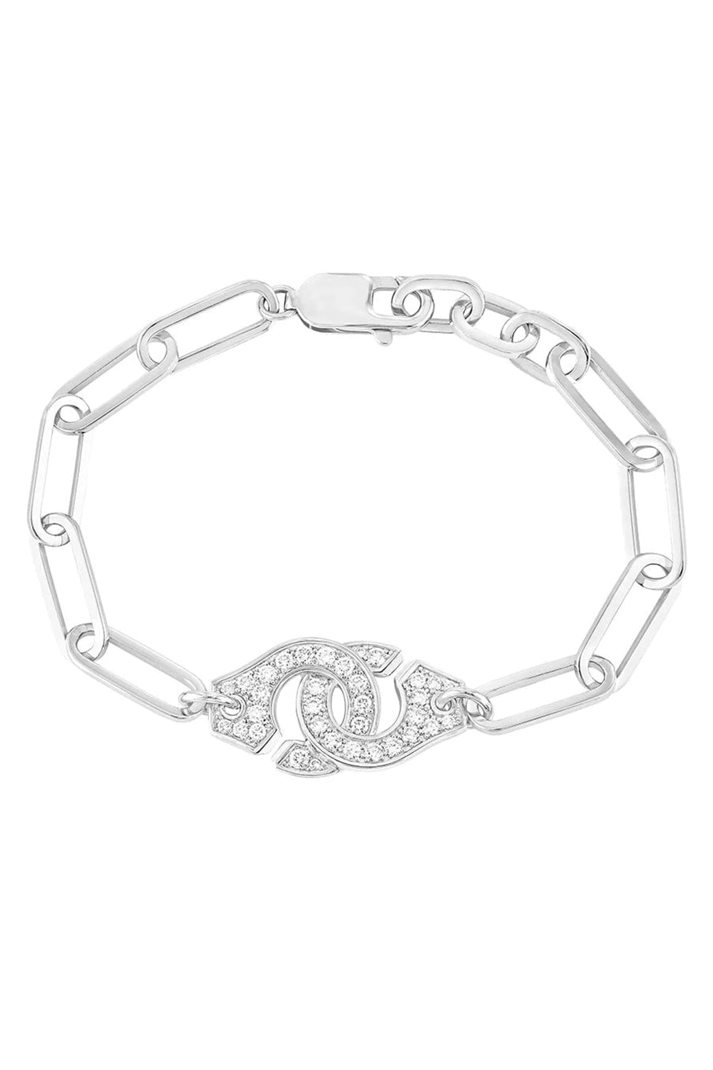 DINH VAN-Menottes R15 Diamond Chain Bracelet - White Gold-WHITE GOLD