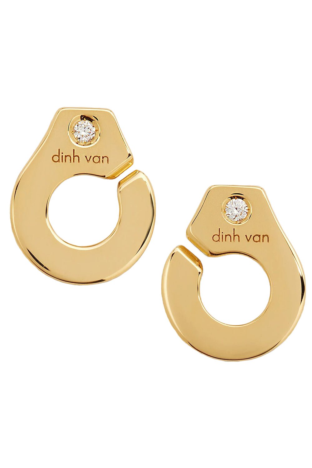 DINH VAN-Menottes R.7 Studs-YELLOW GOLD
