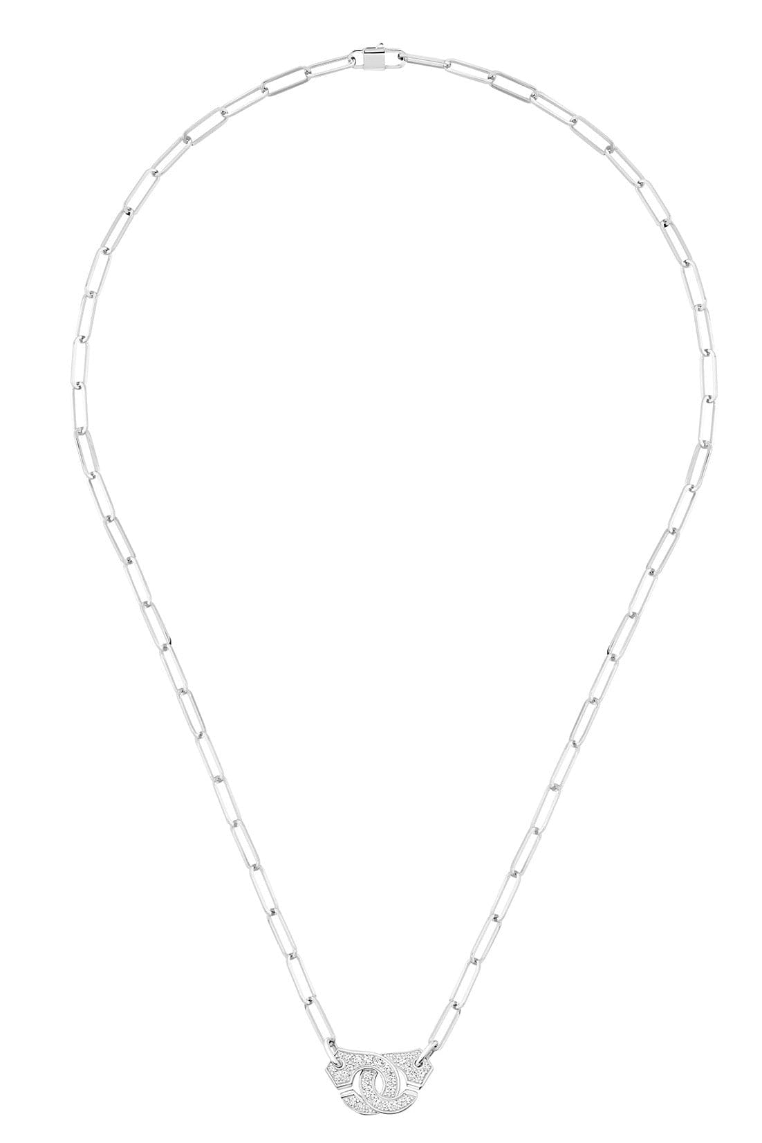 DINH VAN-Menottes R10 Diamond Necklace-WHITE GOLD