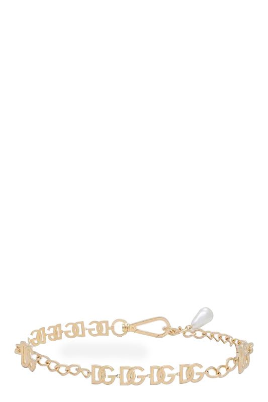 DOLCE & GABBANA-DG Logo Chain Belt-