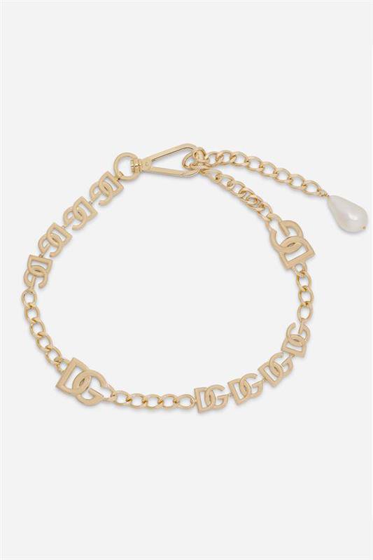 DOLCE & GABBANA-DG Logo Chain Belt-