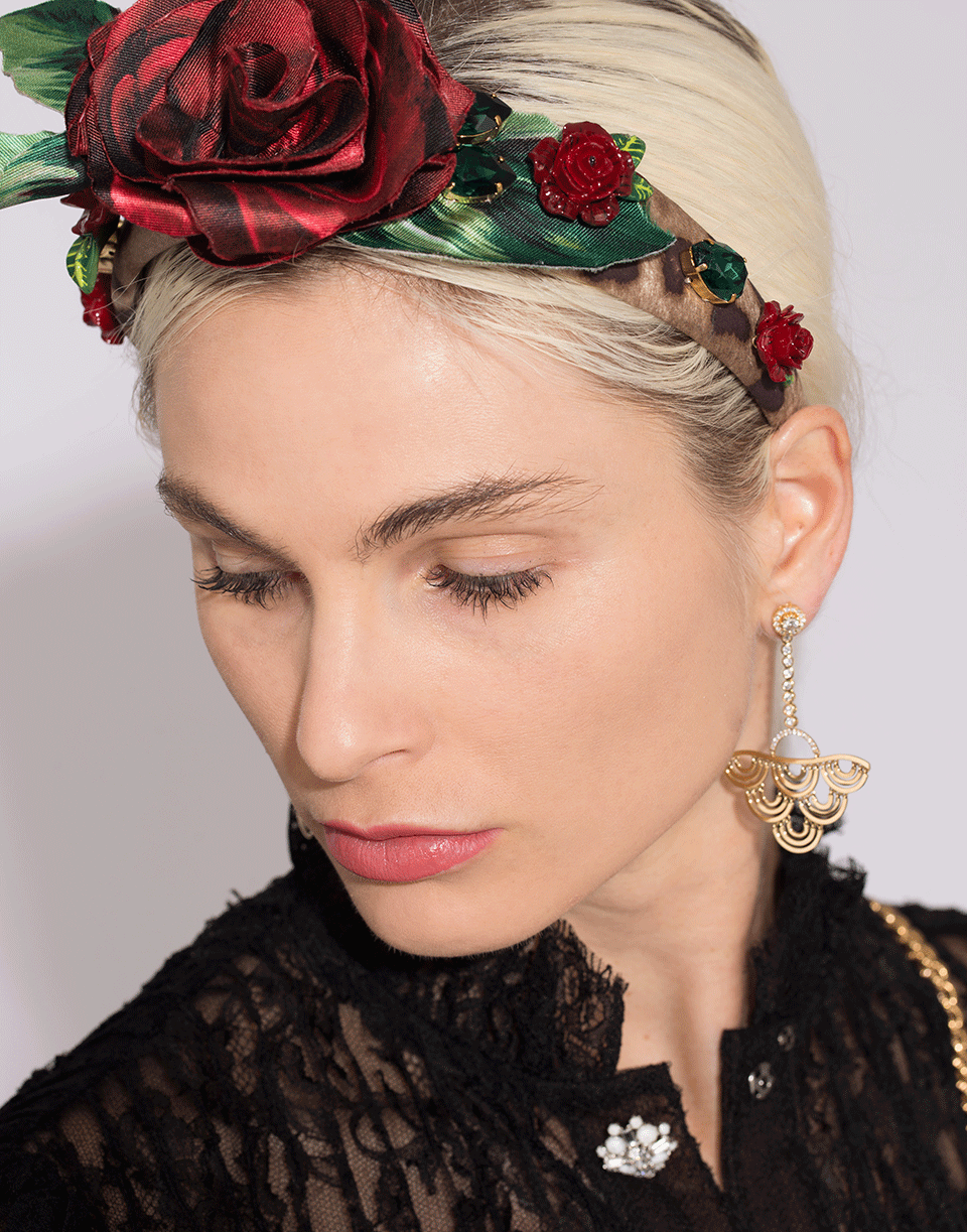 DOLCE & GABBANA-Floral Headband-MULTI