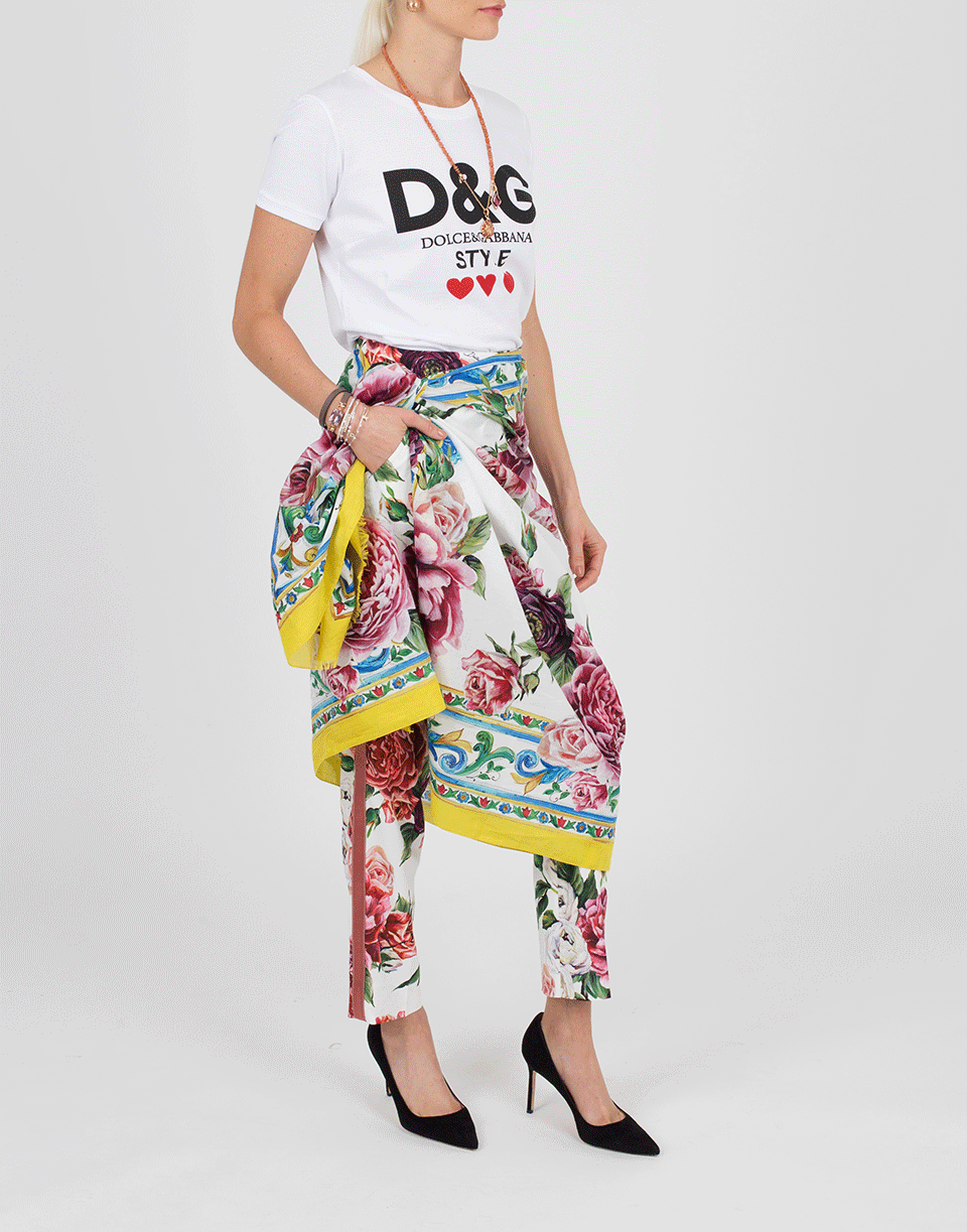 DOLCE & GABBANA-Floral Print Stole-PEONIE