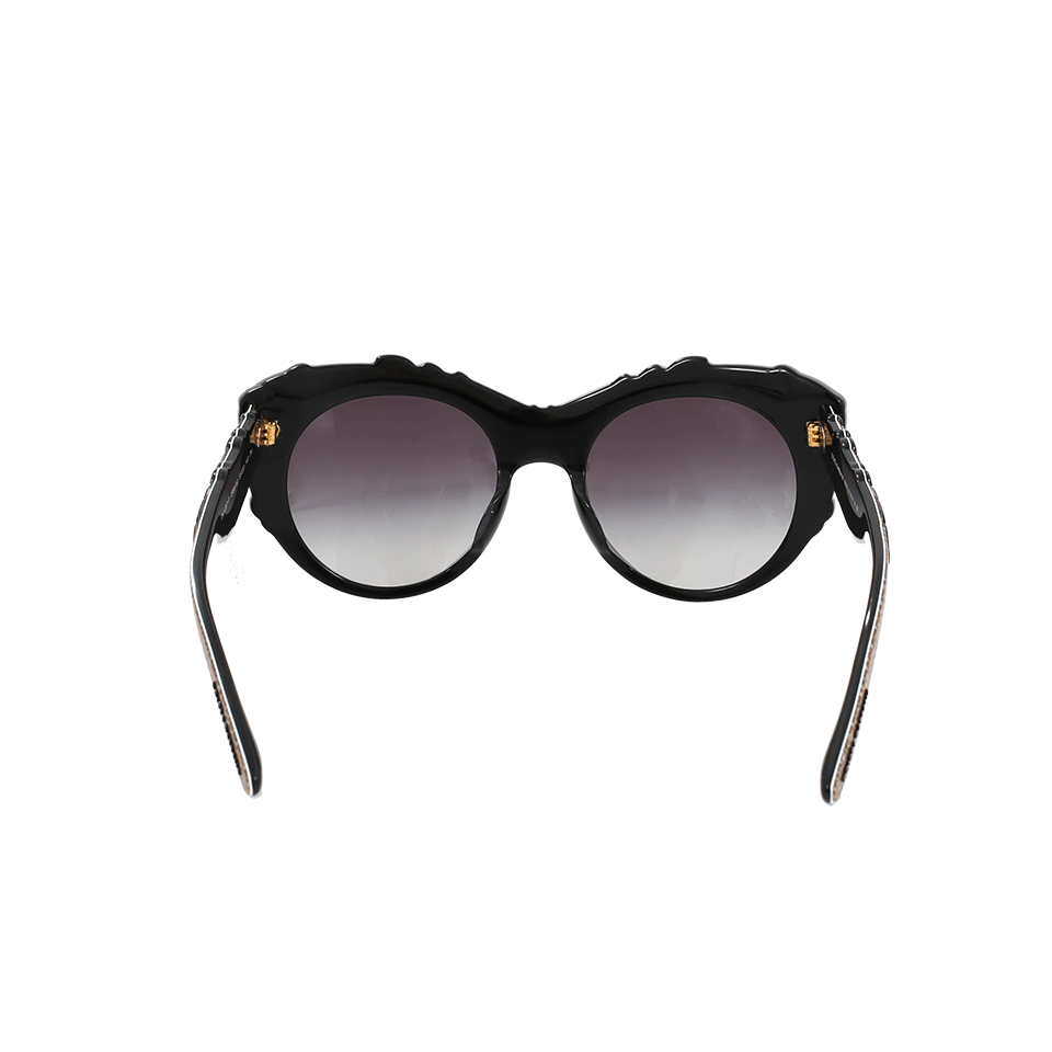 DOLCE & GABBANA-Texture Sunglasses-BLACK