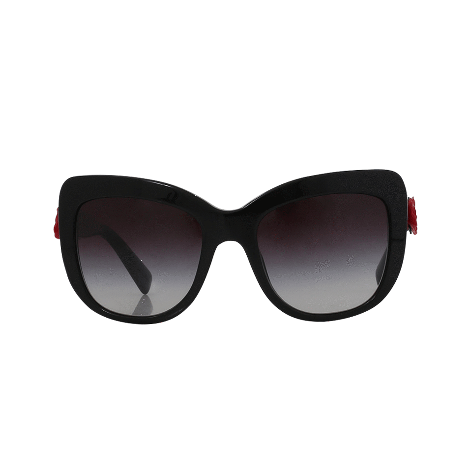 DOLCE & GABBANA-Angular Sunglasses-BLK/GRY