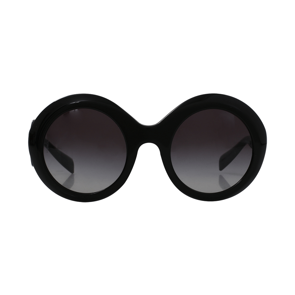 DOLCE & GABBANA-Round Sunglasses-BLK/GRY