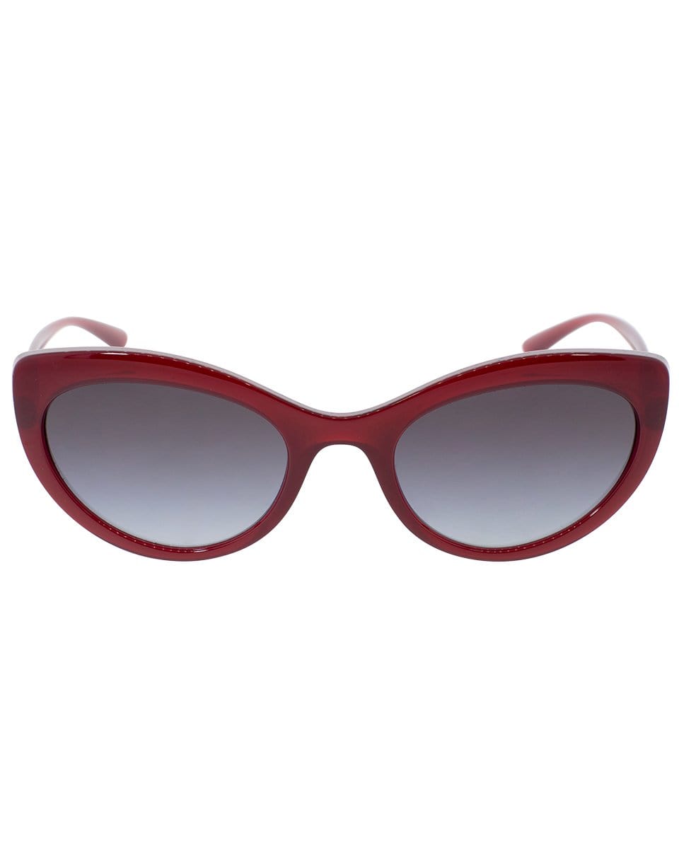 Bordeaux Slim Cat Eye Sunglasses ACCESSORIESUNGLASSES DOLCE & GABBANA   