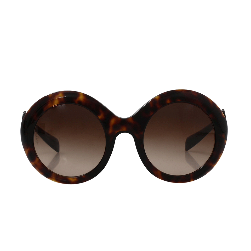 DOLCE & GABBANA-Round Havana Sunglasses-DRKBRWN