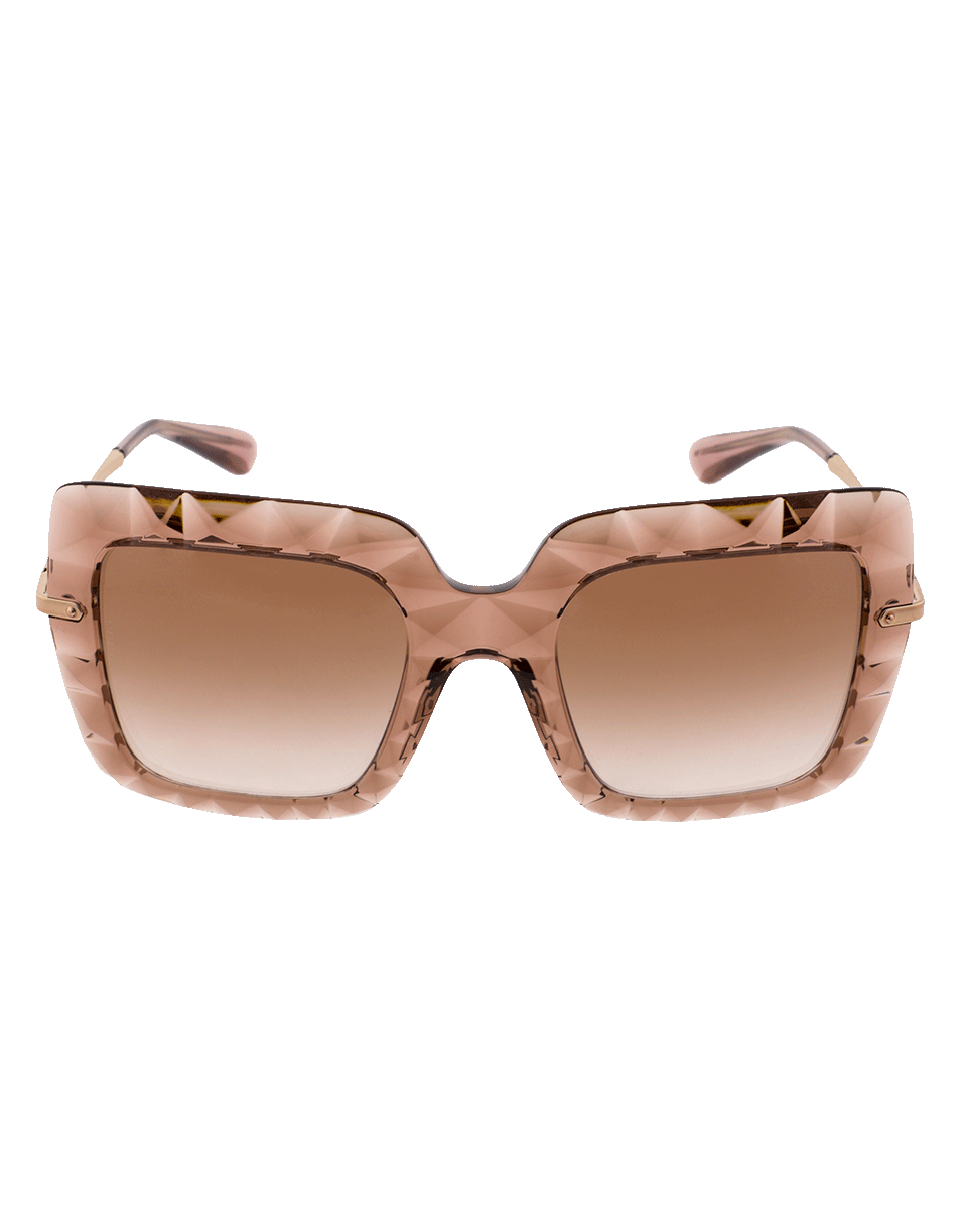 DOLCE & GABBANA-Square Frame Sunglasses-PINK