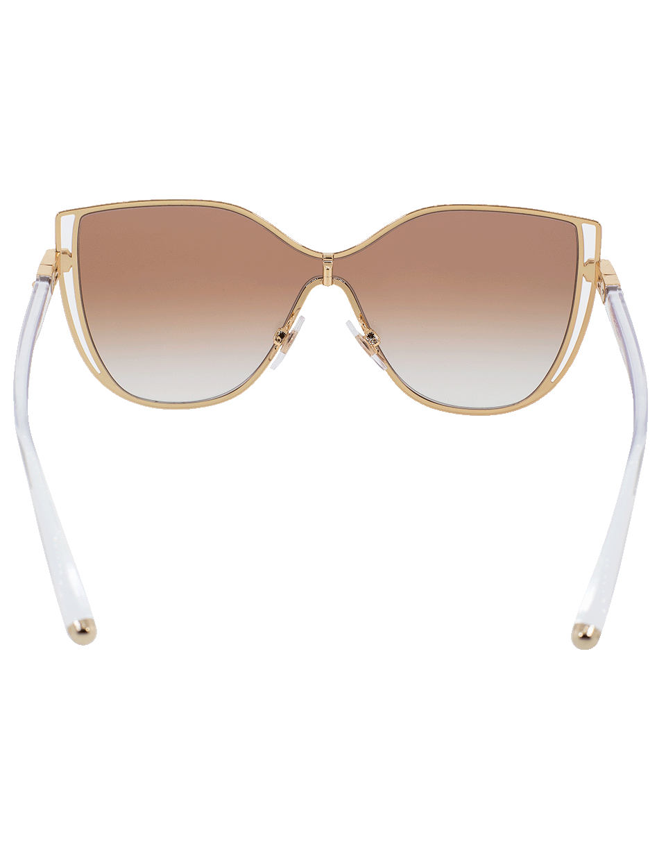 DOLCE & GABBANA-Shield Sunglasses-PNK/GLD
