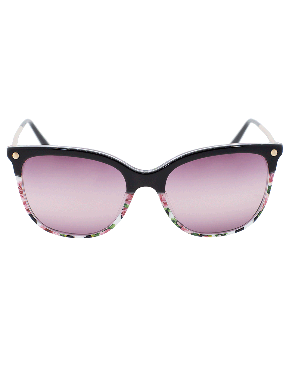 DOLCE & GABBANA-Rose Print Sunglasses-ROSE