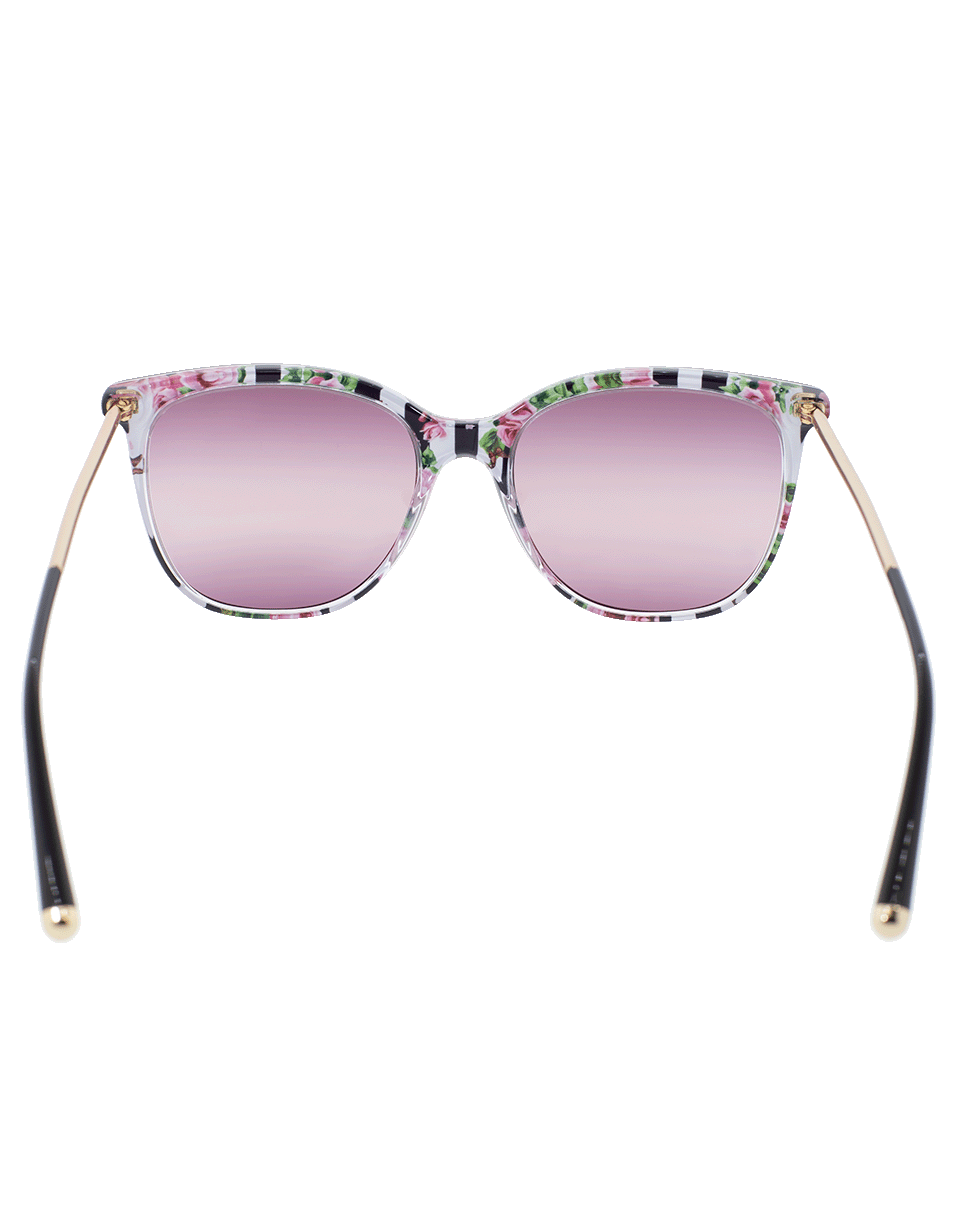DOLCE & GABBANA-Rose Print Sunglasses-ROSE
