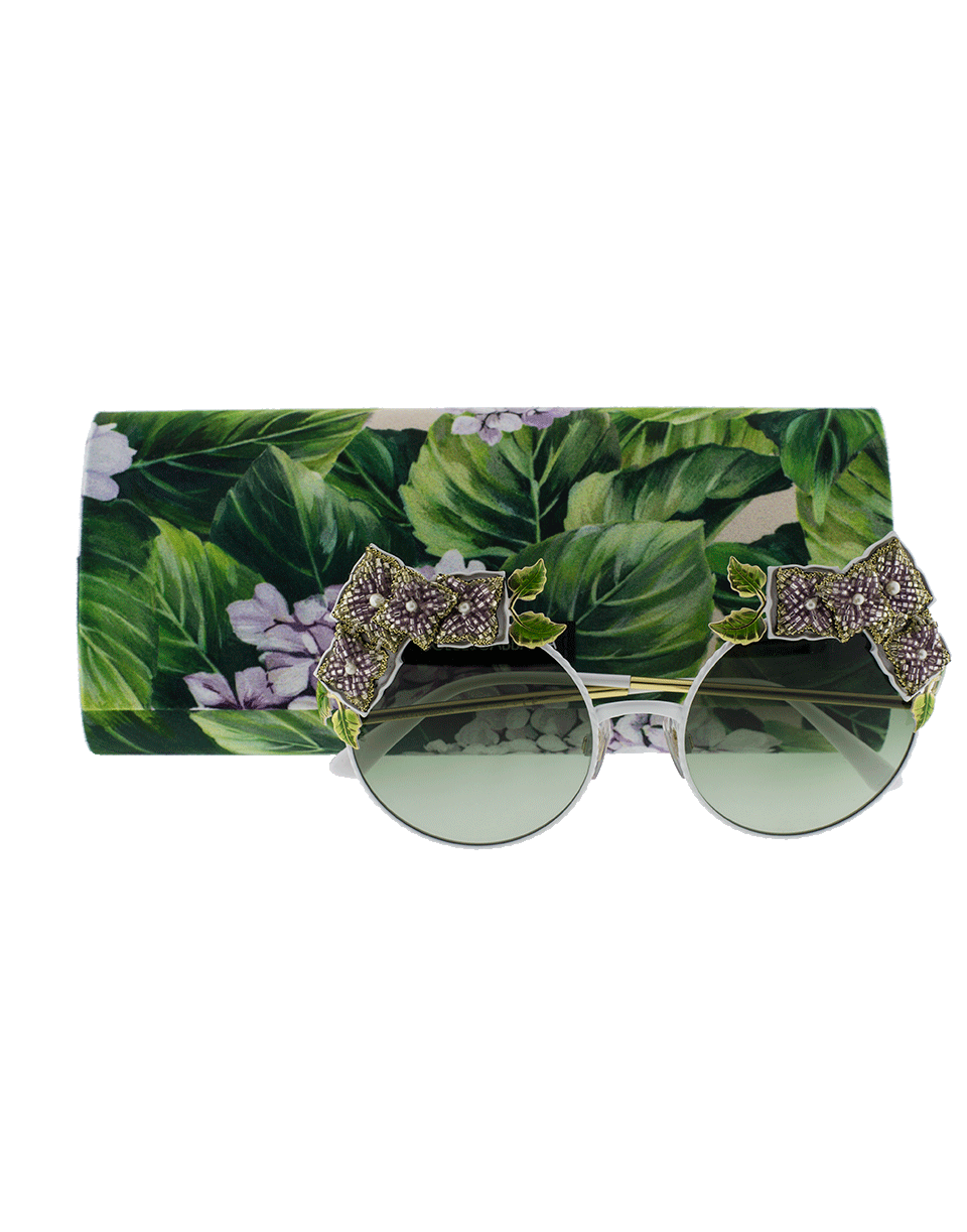 DOLCE & GABBANA-Ortensia Limited Edition Sunglasses-WHITE
