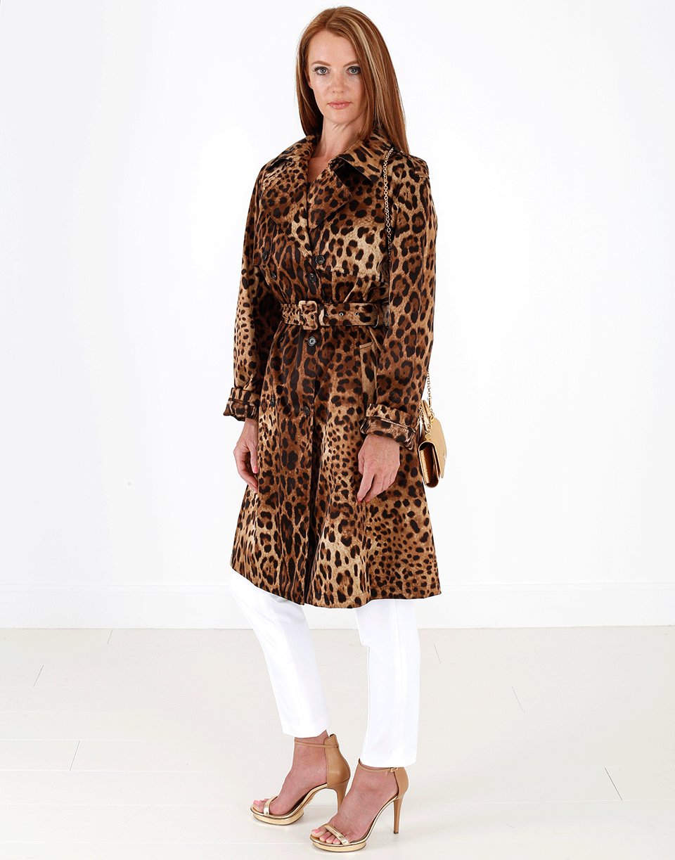 Leopard Trench CLOTHINGCOATTRENCH DOLCE & GABBANA   