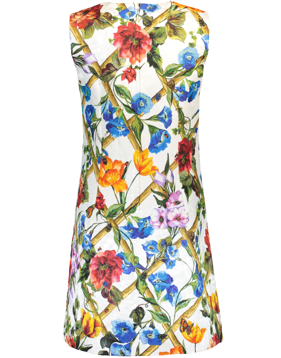 Floral Bamboo Classic Dress CLOTHINGDRESSCASUAL DOLCE & GABBANA   