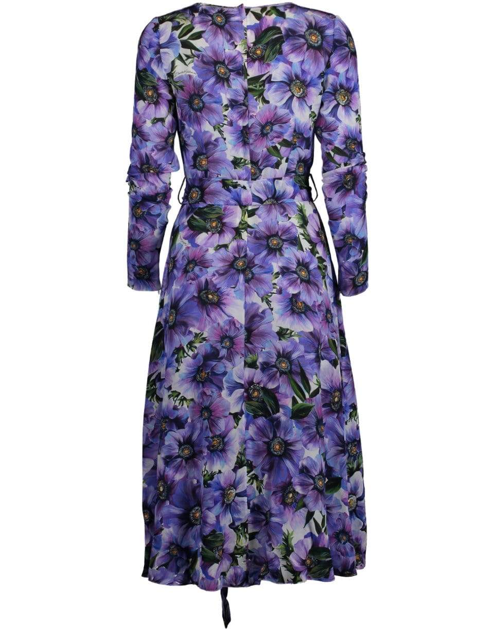 DOLCE & GABBANA-Floral Print Wrap Dress-