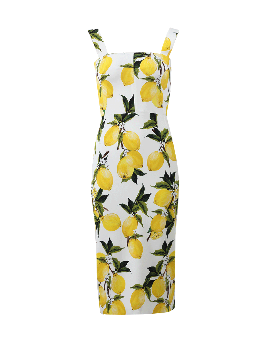 DOLCE & GABBANA-Lemon Print Dress-