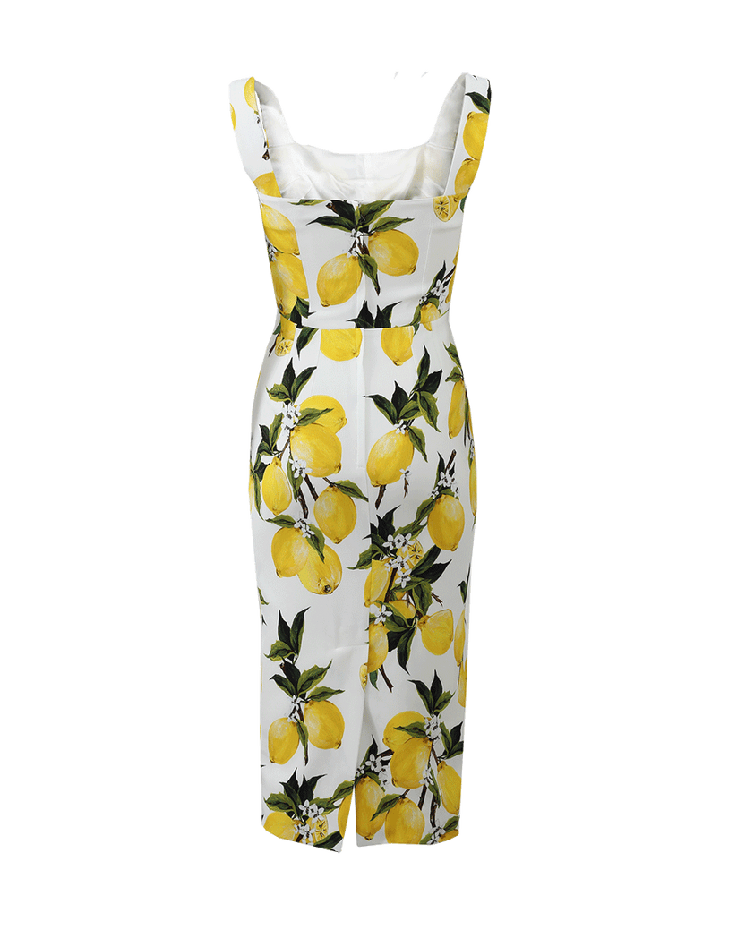 Lemon Print Dress – Marissa Collections