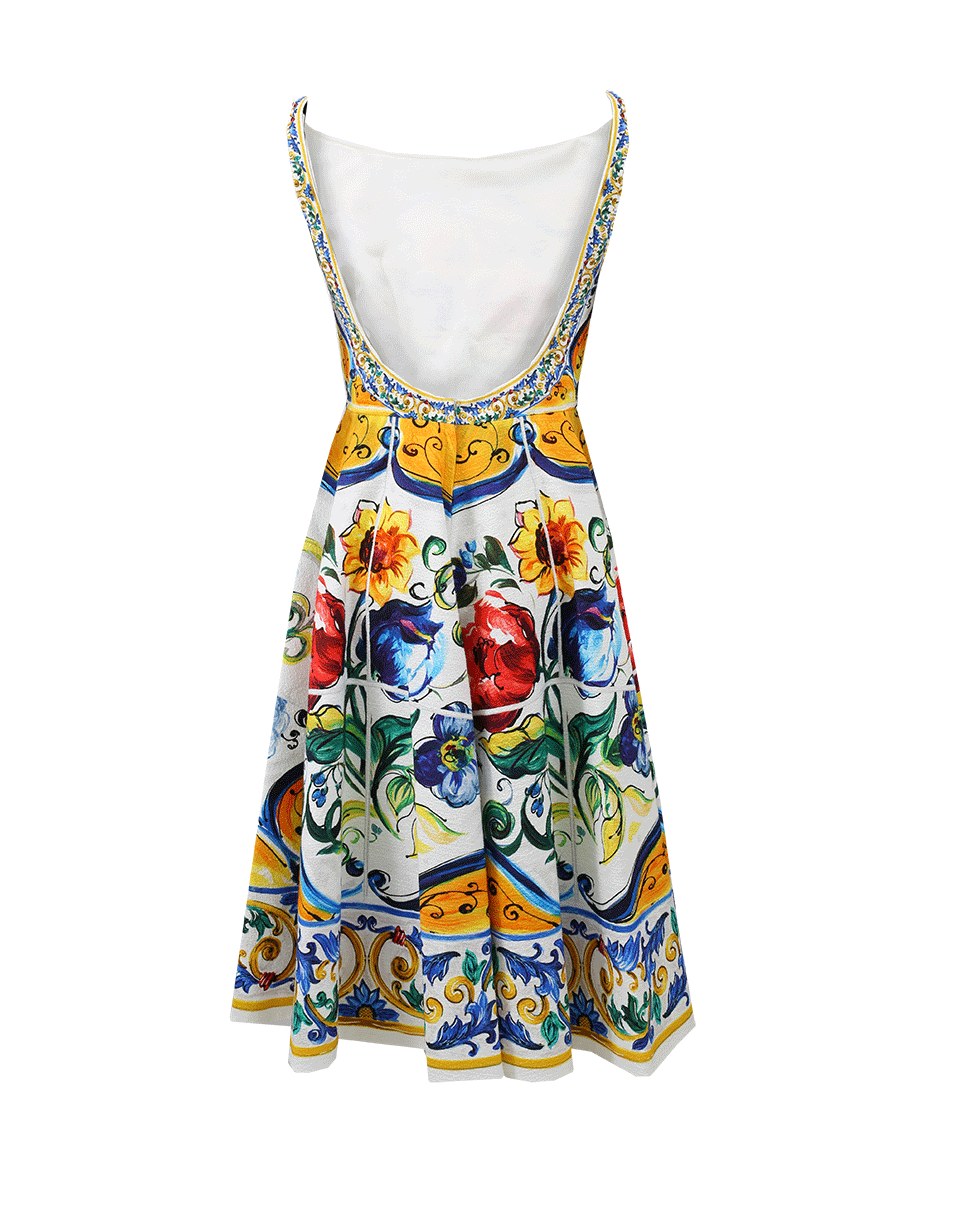 Maiolica Low Back Dress CLOTHINGDRESSCASUAL DOLCE & GABBANA   