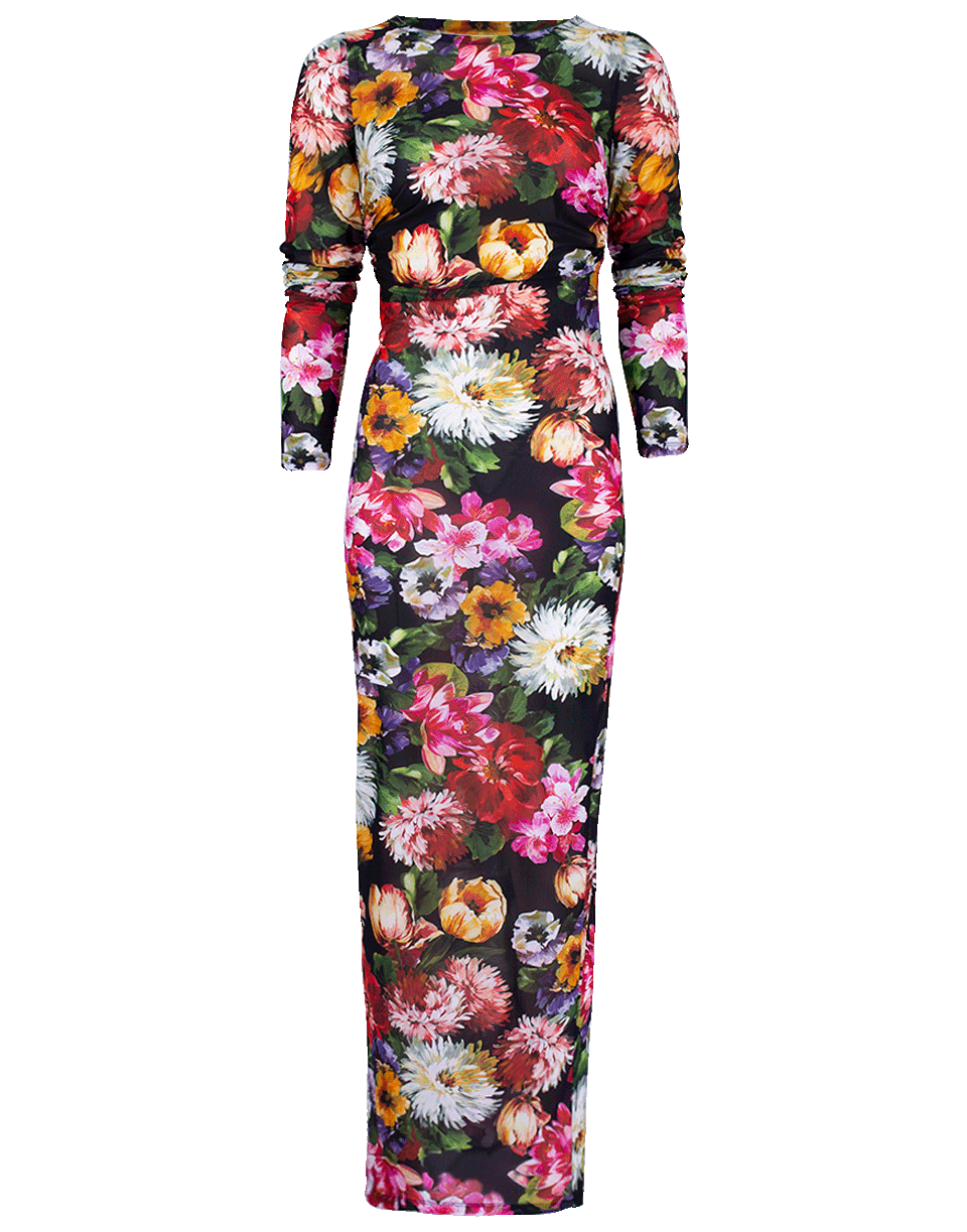 DOLCE & GABBANA-Floral Jersey Slip-On Dress-