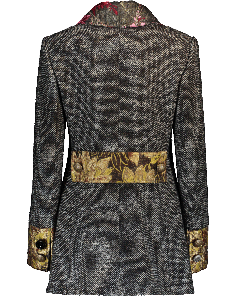 DOLCE & GABBANA-Tweed Jacket-BLK/GRY