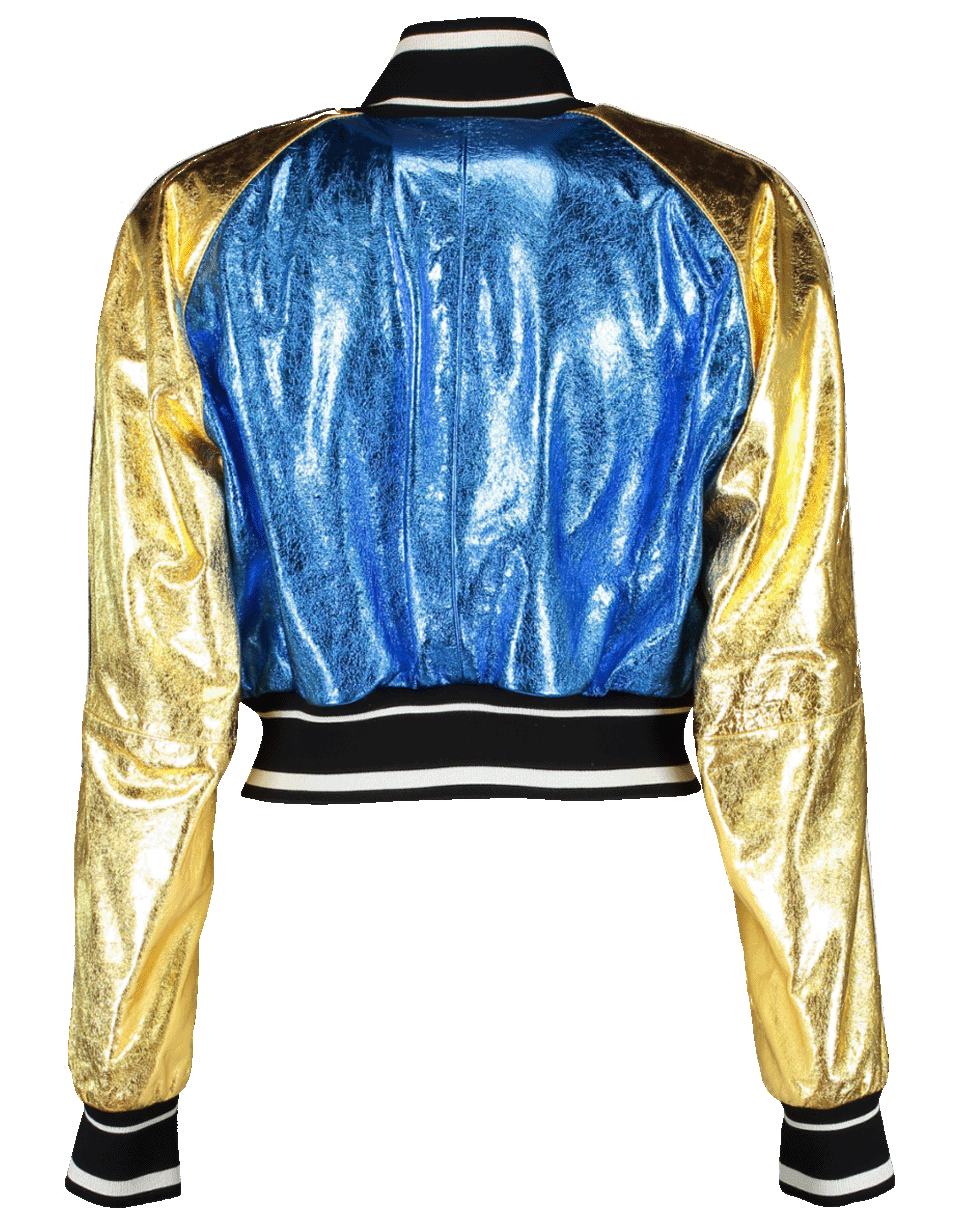Leather Brocade Cropped Jacket CLOTHINGJACKETMISC DOLCE & GABBANA   
