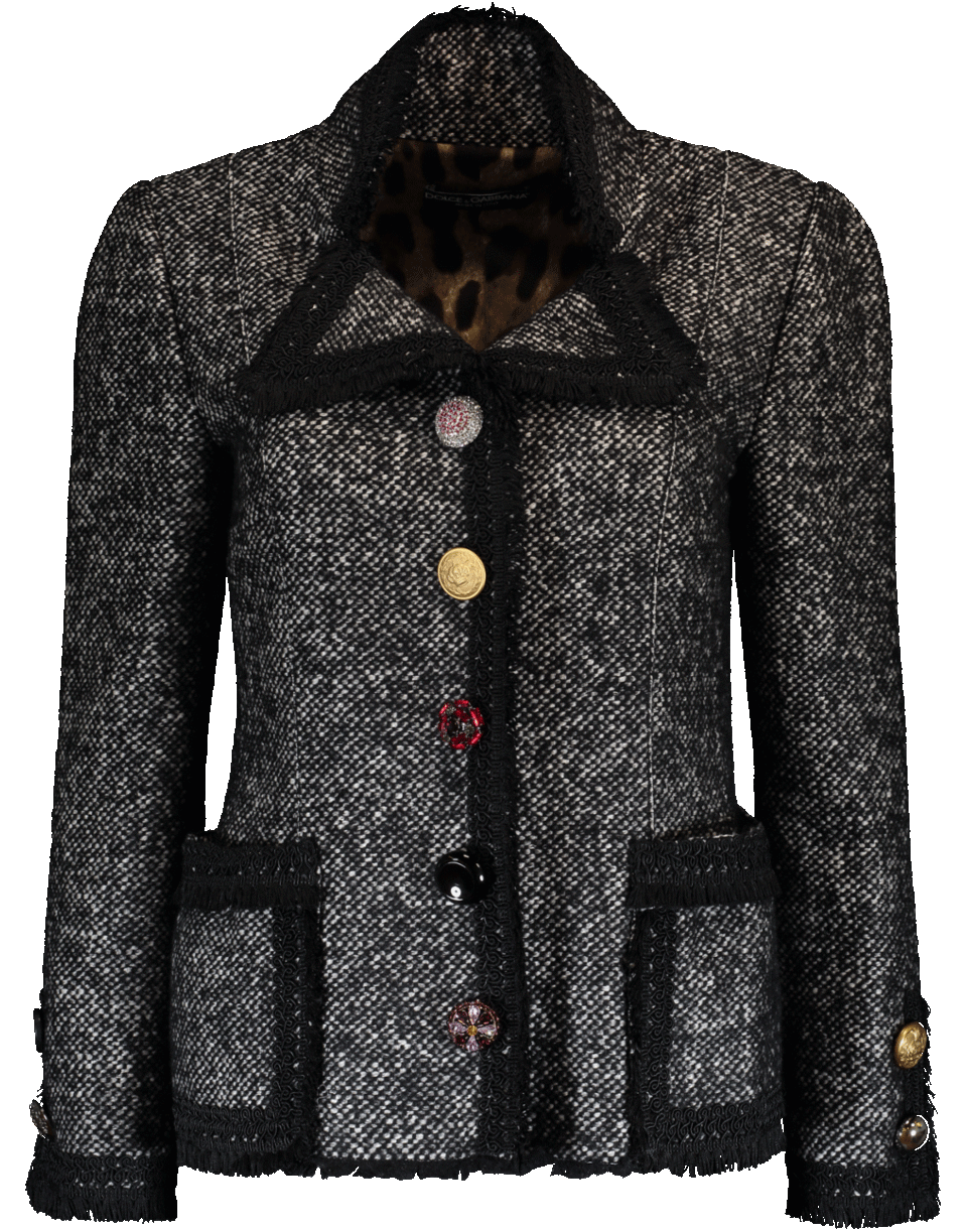 DOLCE & GABBANA-Tweed Jacket-
