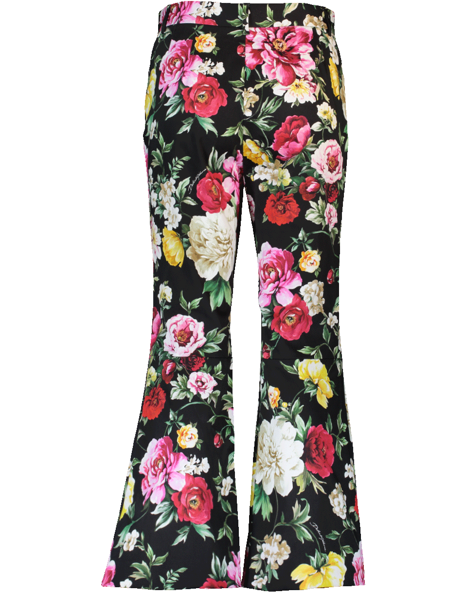 DOLCE & GABBANA-Cropped Floral Pant-
