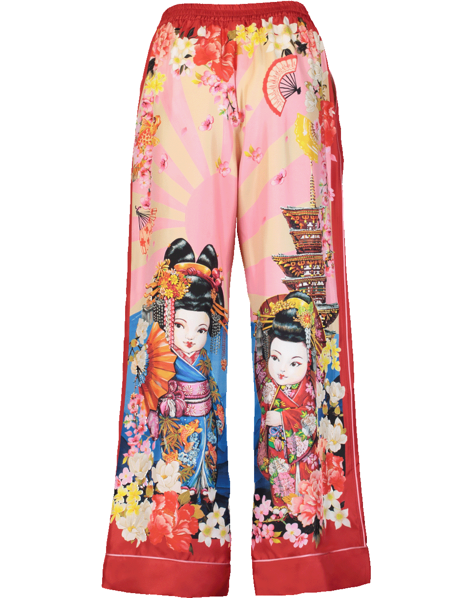 DOLCE & GABBANA-Japan Print Pajama Pant-