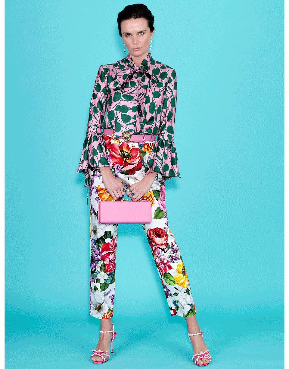 DOLCE & GABBANA-Stretch Floral Print Trouser-