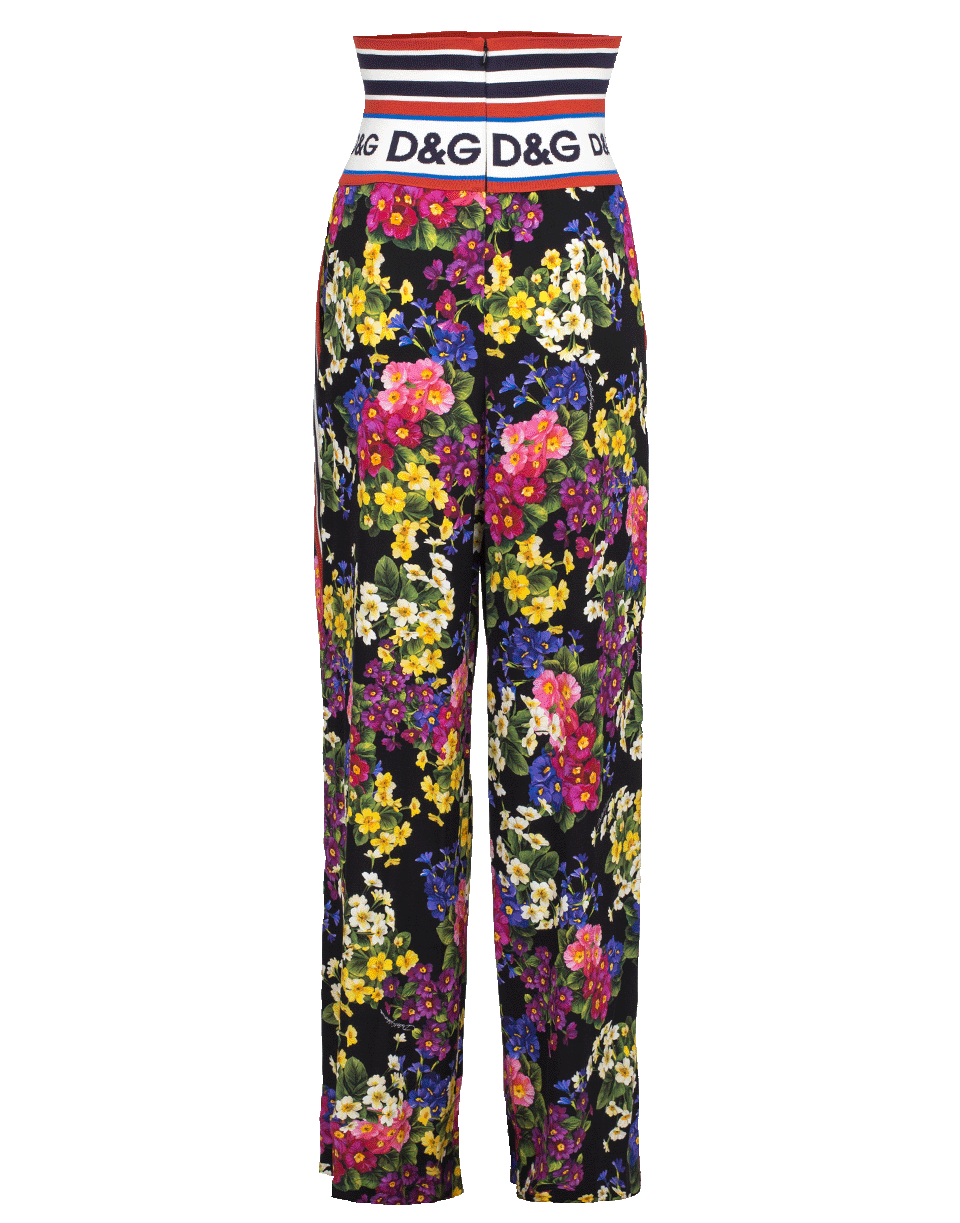 DOLCE & GABBANA-Floral Print Pant-