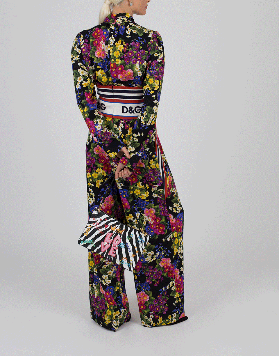 DOLCE & GABBANA-Floral Print Pant-