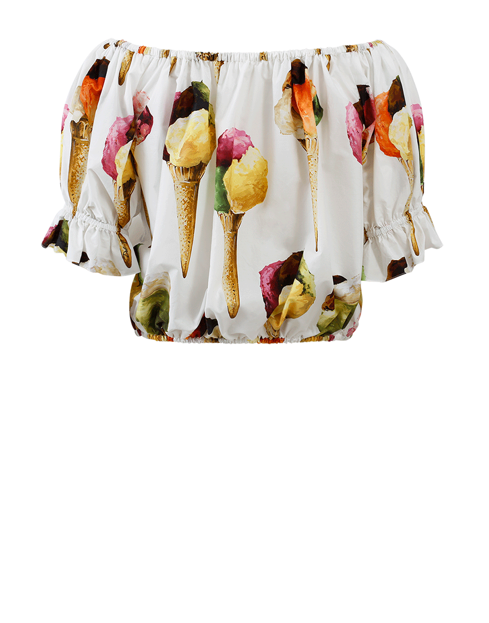 Off Shoulder Gelato Top CLOTHINGTOPBLOUSE DOLCE & GABBANA   