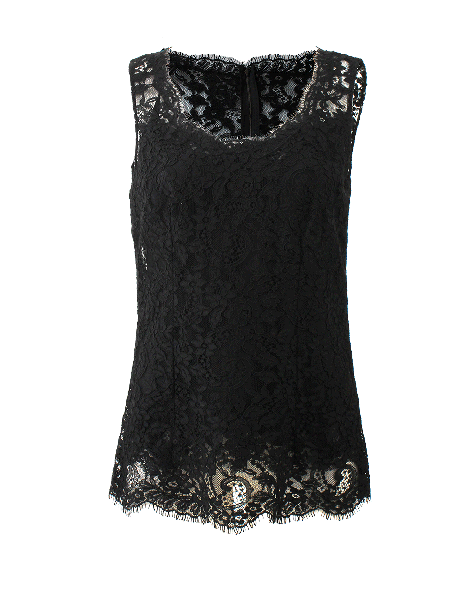 DOLCE & GABBANA-Fitted Lace Cami-