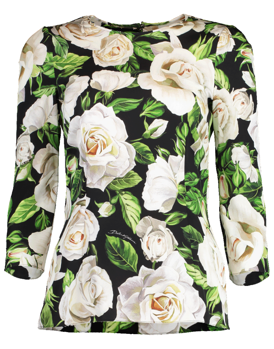 Rose Print Top CLOTHINGTOPMISC DOLCE & GABBANA   