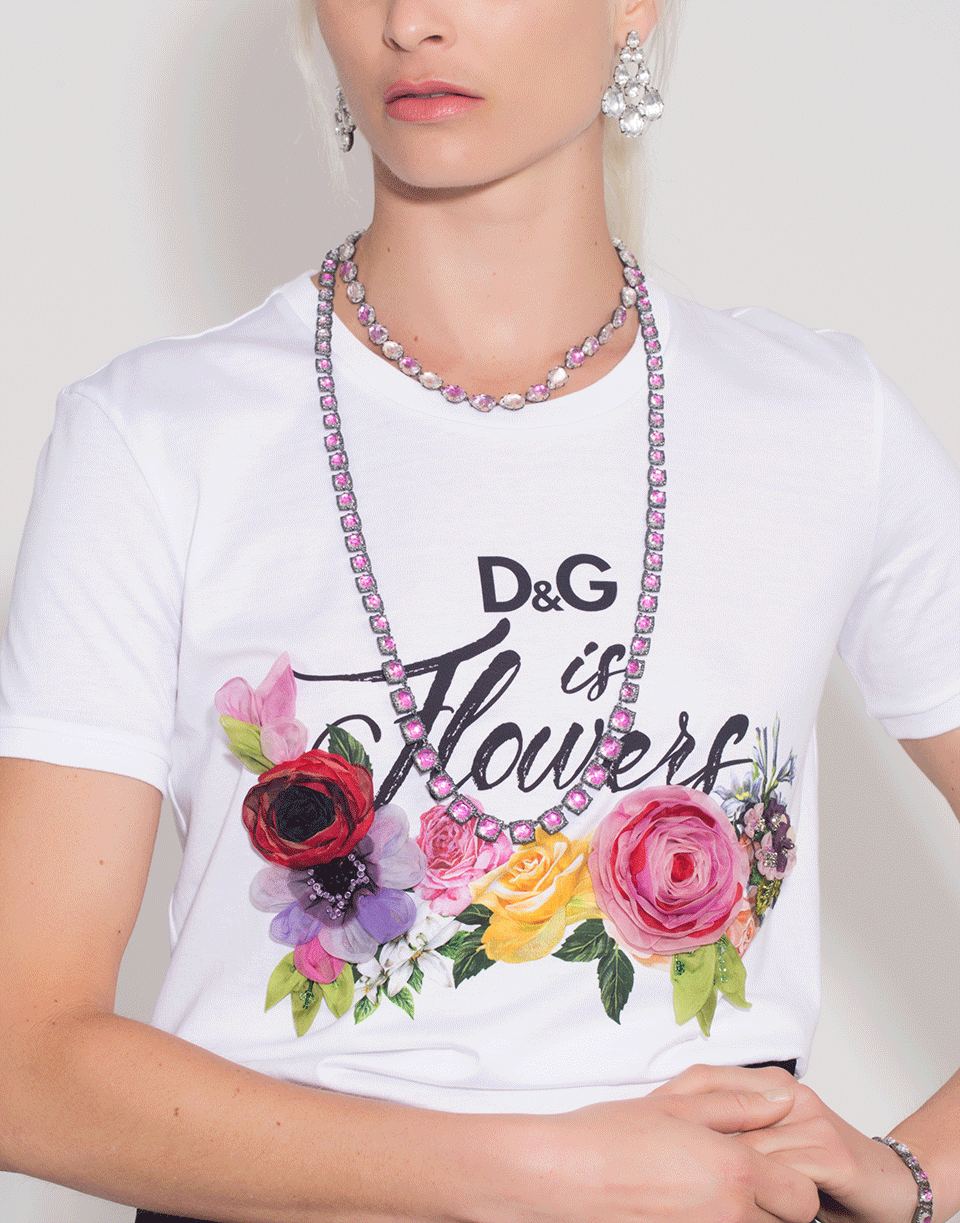 DOLCE & GABBANA-D&G is Flowers Tee-
