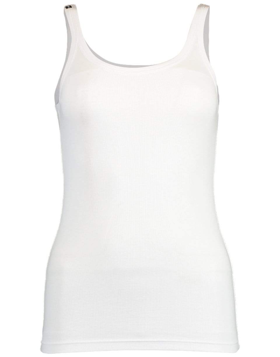 White Cotton Tank CLOTHINGTOPT-SHIRT DOLCE & GABBANA   