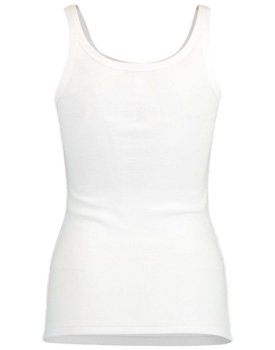 White Cotton Tank CLOTHINGTOPT-SHIRT DOLCE & GABBANA   