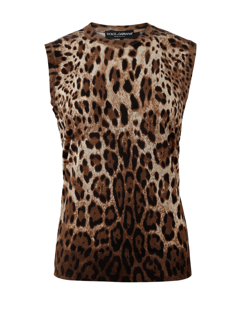 DOLCE & GABBANA-Leopard Tank-