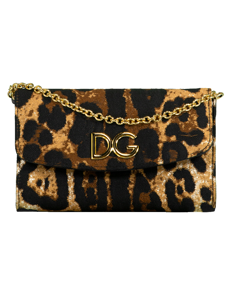 DOLCE & GABBANA-DG Girl Clutch-LEOPARD