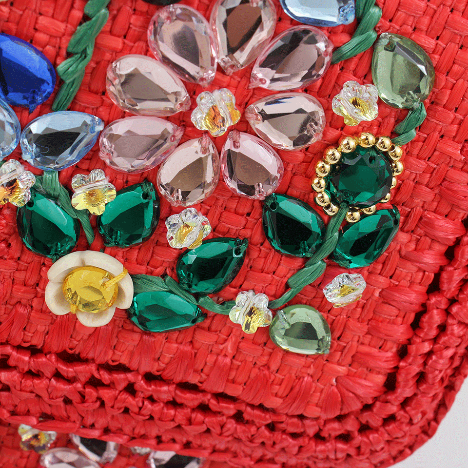 Embroidered Front Flap Bag HANDBAGSHOULDER DOLCE & GABBANA   