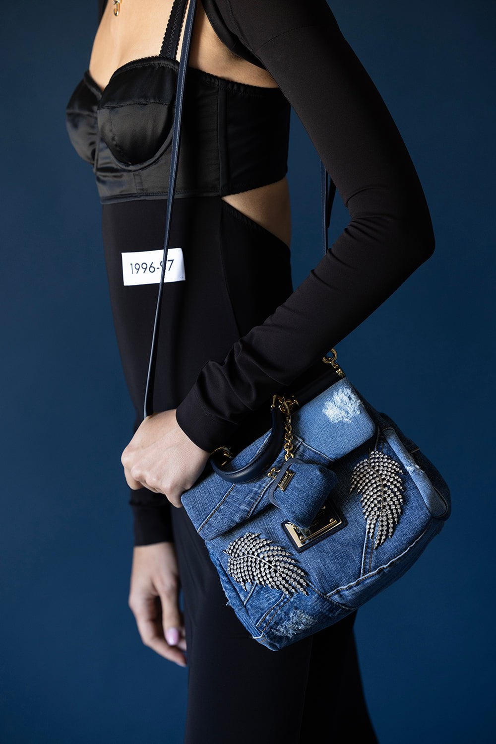 Dolce & Gabbana Sicily Small Denim Tote Bag in Blue