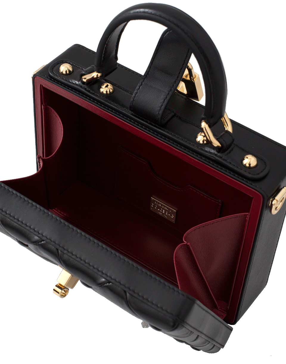 DOLCE & GABBANA-Quilted Box Bag-NERO