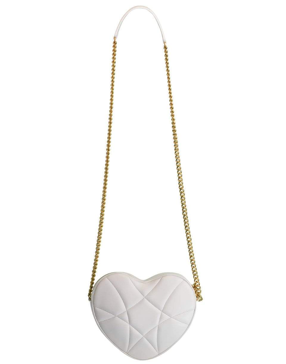 DOLCE & GABBANA-White Devotion Heart Crossbody Bag-WHITE