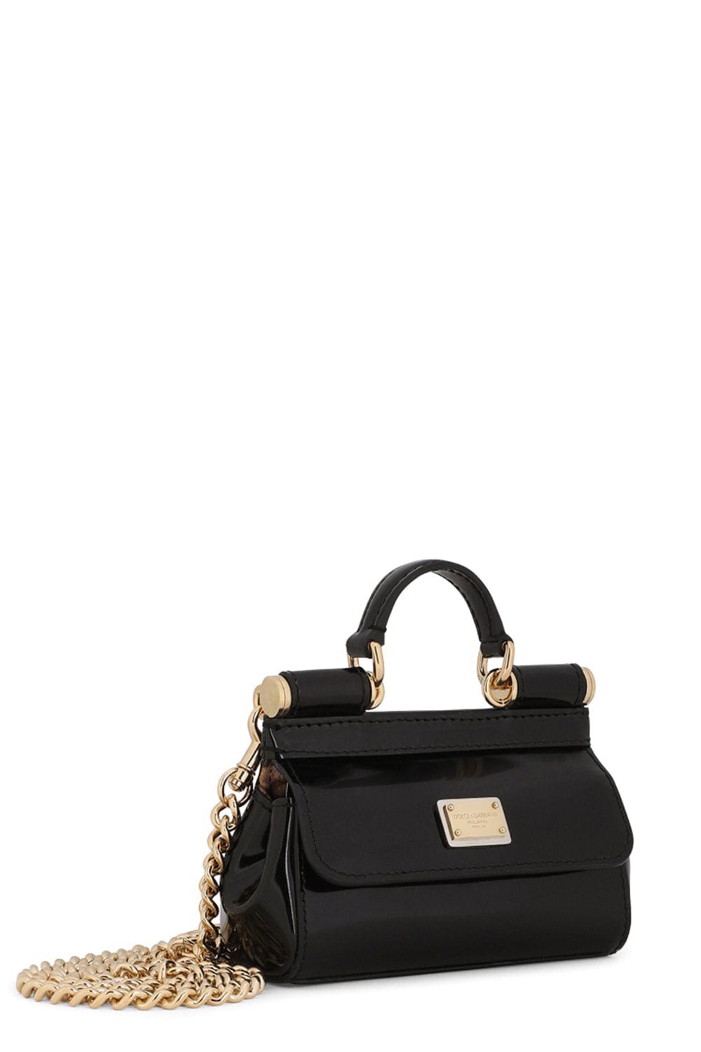 Dolce & Gabbana Small Kim Sicily Clear Handbag Black
