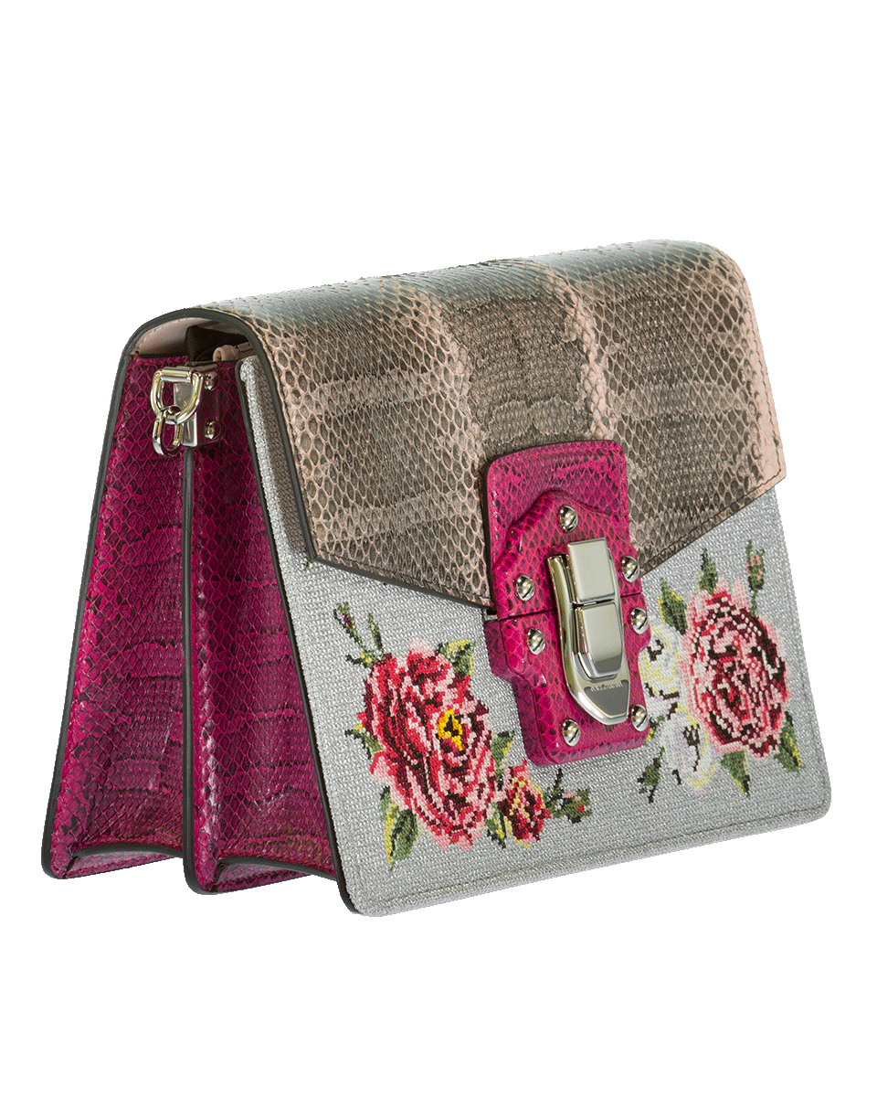 DOLCE & GABBANA-Fold Over Flower Bag-PEONIE