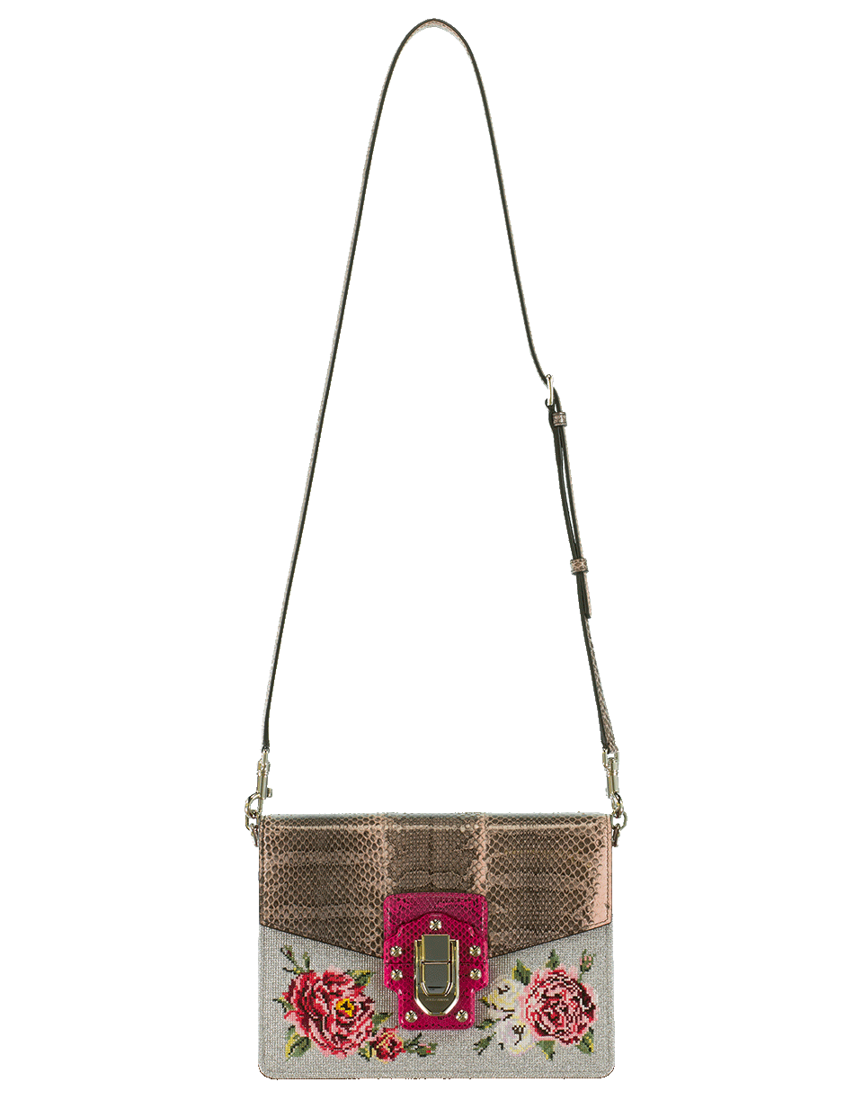 DOLCE & GABBANA-Fold Over Flower Bag-PEONIE