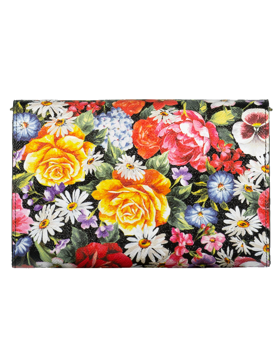 Floral Print Chain Wallet HANDBAGWALLET DOLCE & GABBANA   