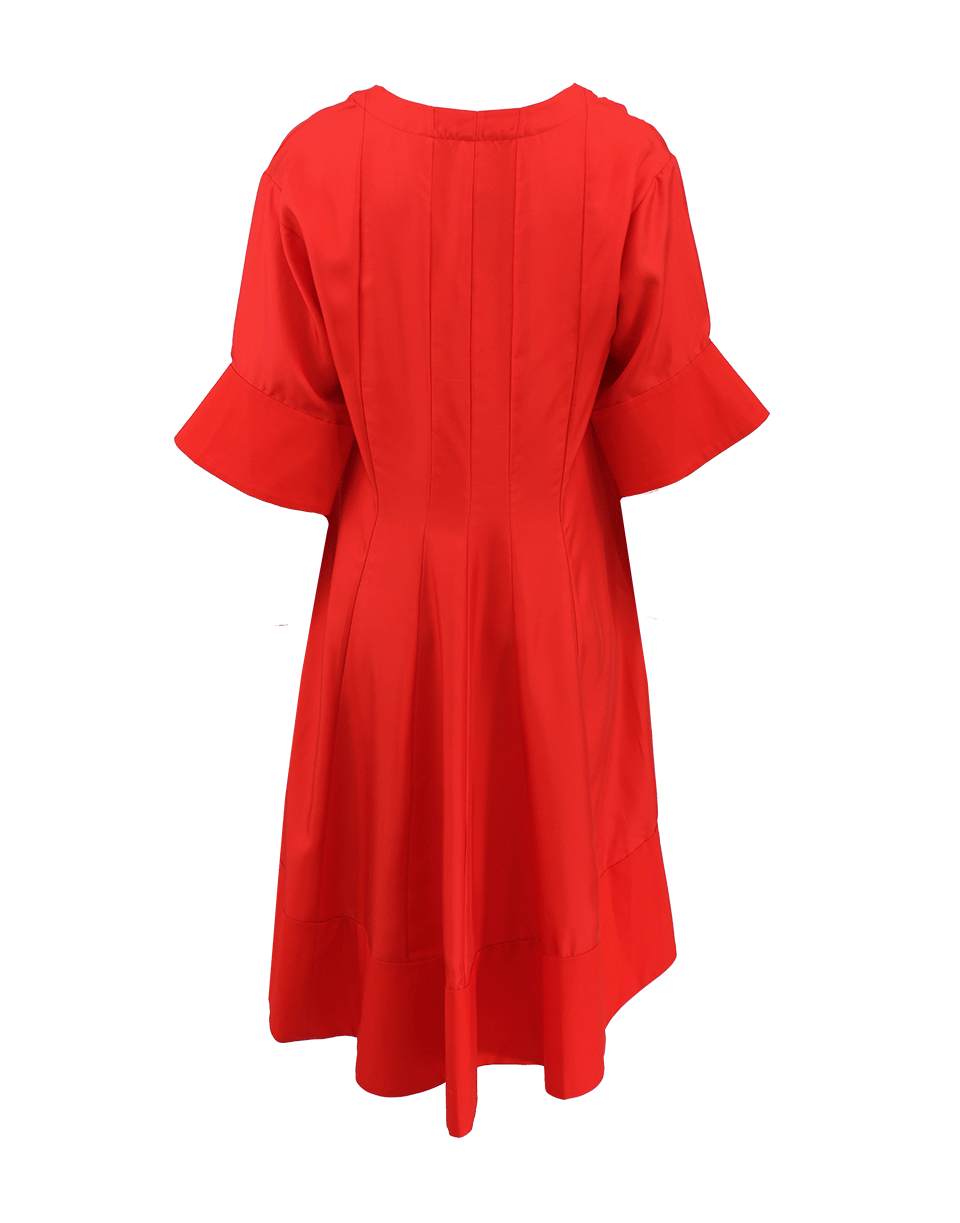 DOROTHEE SCHUMACHER-Half Sleeve Slit Neck Dress-