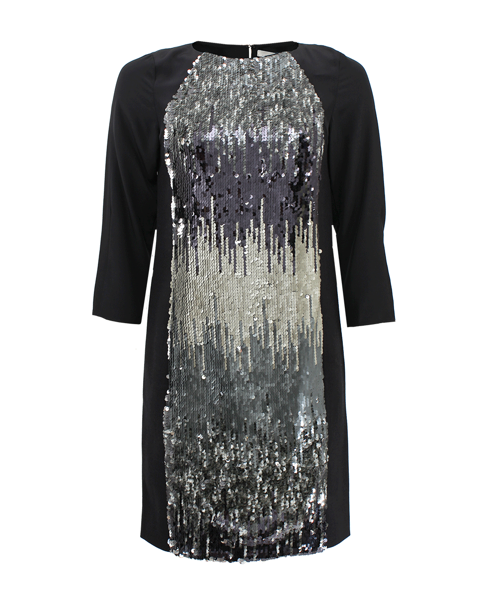 DOROTHEE SCHUMACHER-Quarter Sleeve Glitter Dress-